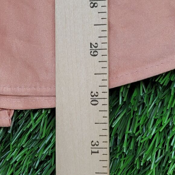 VTG 70s Munleigh Shirtmakers Qiana Nylon Button Shirt S/M 19x30 USA Salmon Pink - Picture 9 of 11